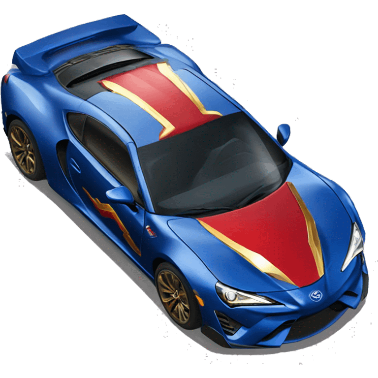 Wonder Woman muscular Toyota 86 ultraHyperCar emoji