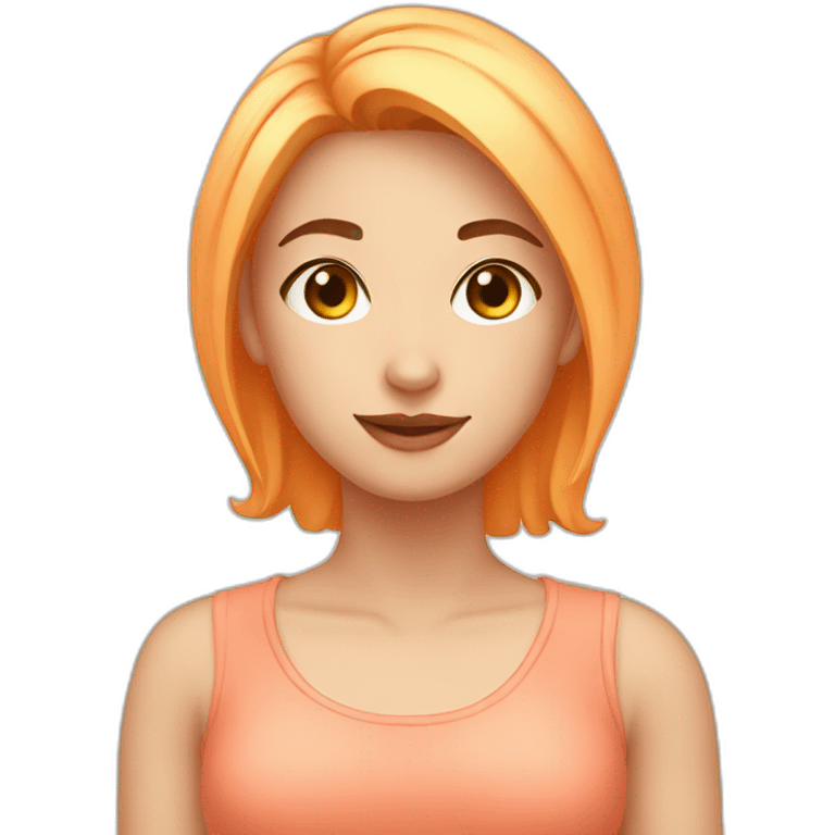 girl peach emoji