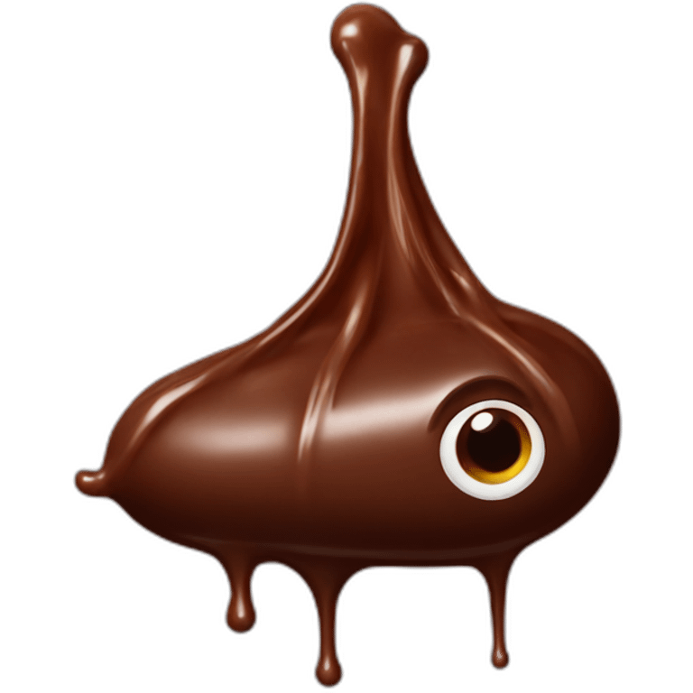 chocolate squirt emoji