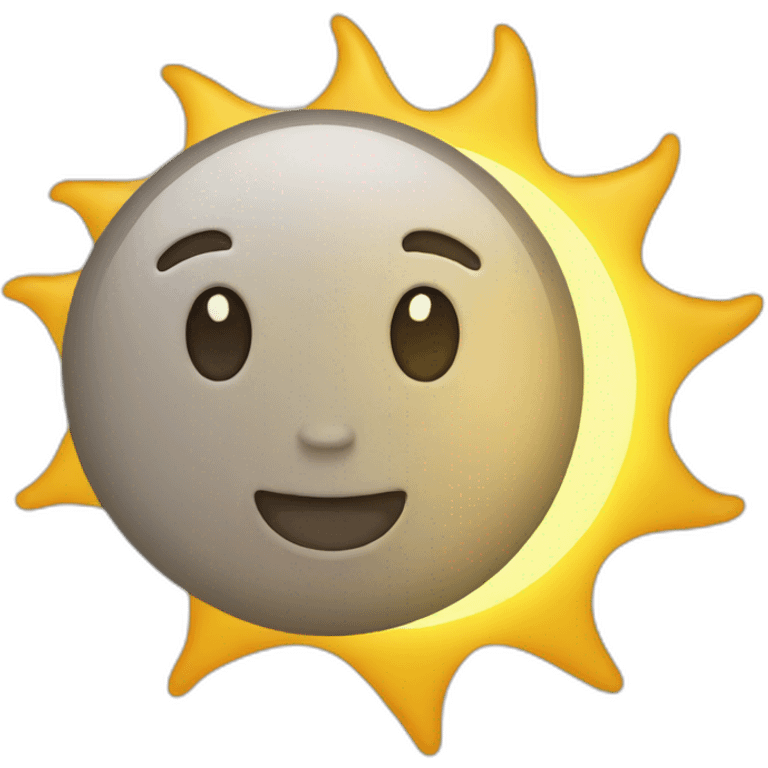 Sun goodbye emoji