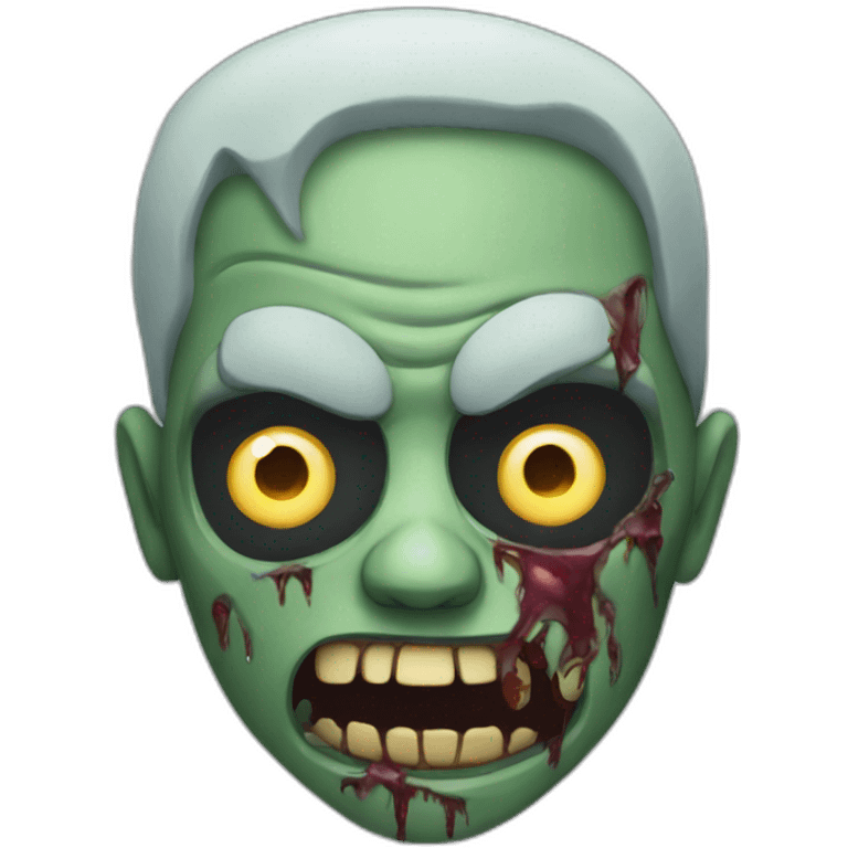 Very scary zombie emoji