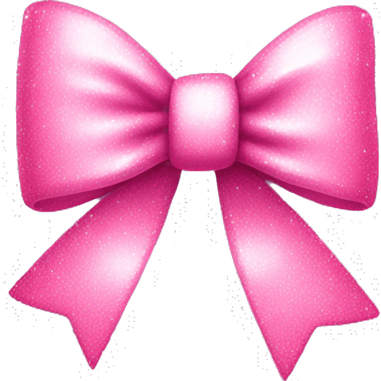 sparkly pink bow  emoji