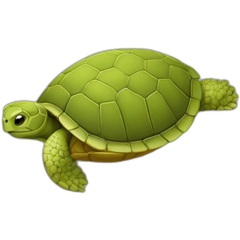 tortue dans un trou emoji