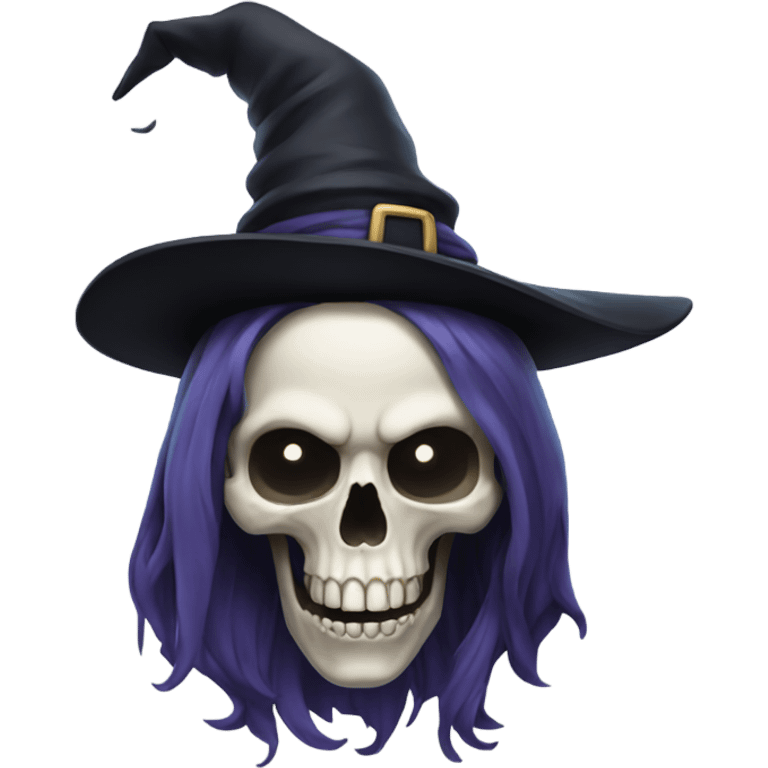  witch skull emoji