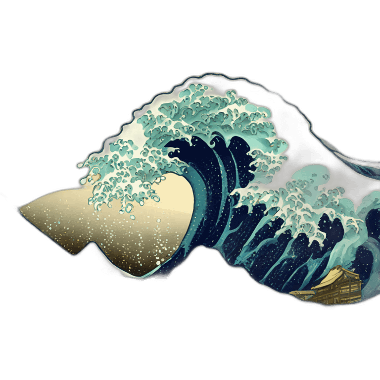 large wave off kanagawa emoji