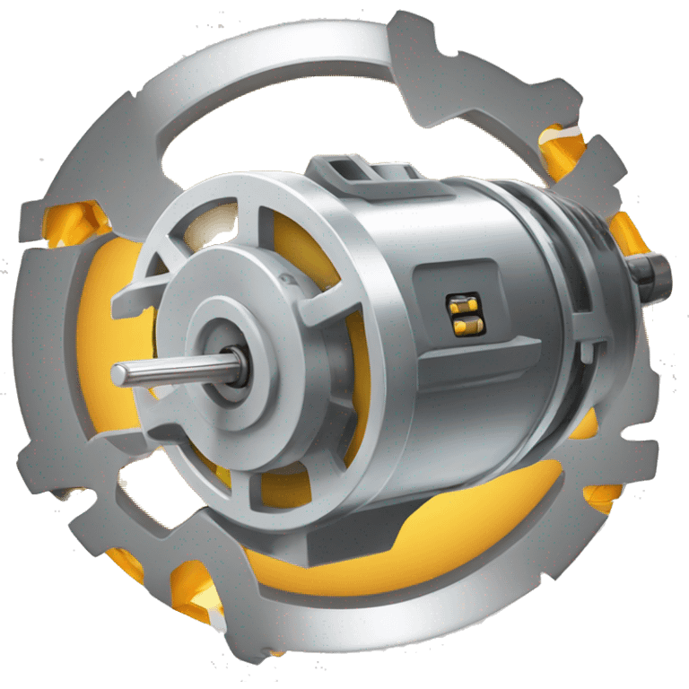 electric motor surrounding bolt emoji