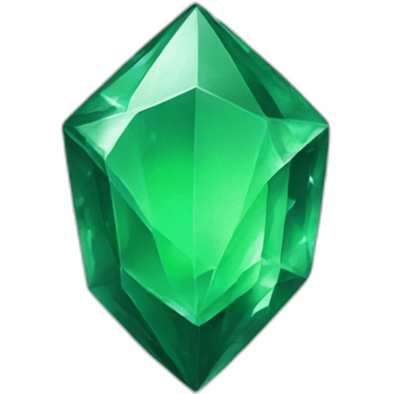 Green crystal game icon emoji