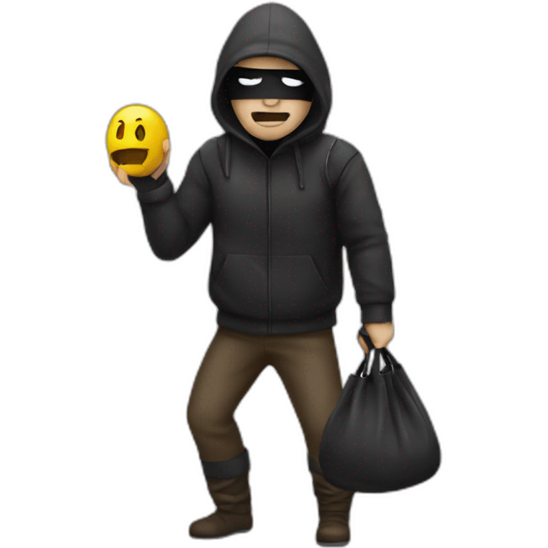 thief with bag  emoji