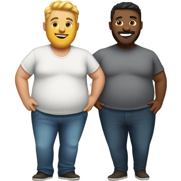 big belly gay couple emoji