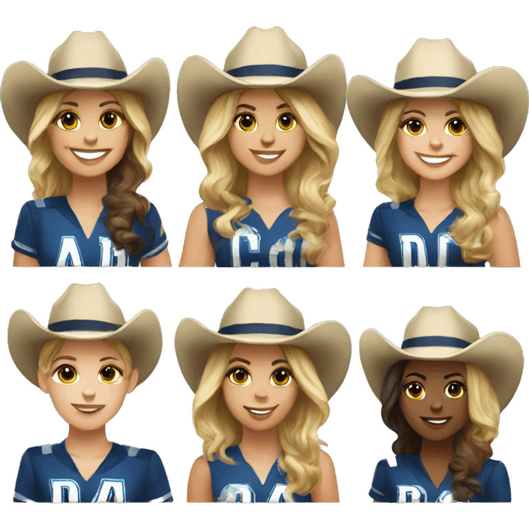 Dallas cow-boys cheerleaders emoji