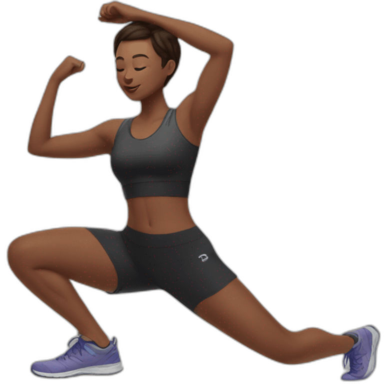 stretch before workout emoji