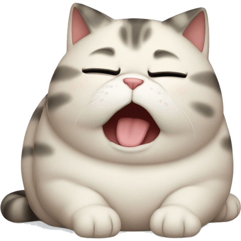 chubby cat crying emoji