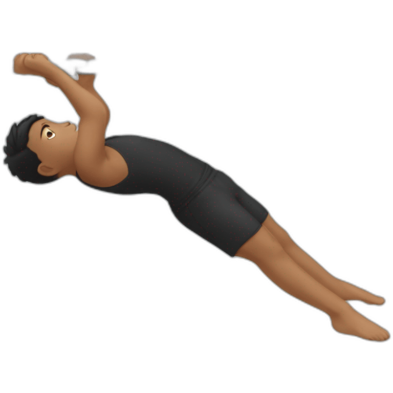 boy mixrace in front lever on drawbar emoji