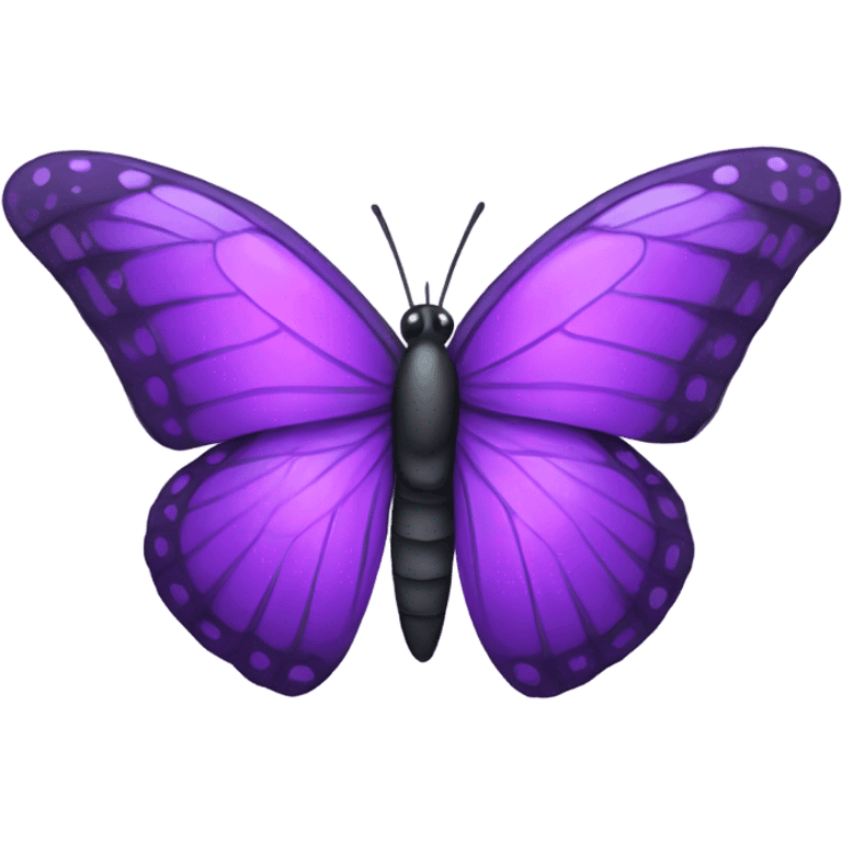 Flying purple butterfly  emoji