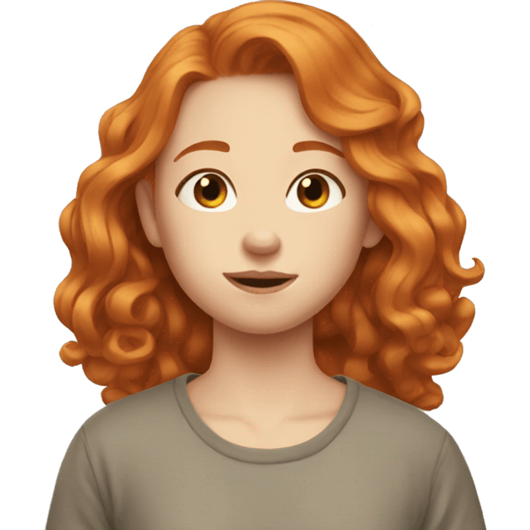 Ginger girl aesthetic  emoji