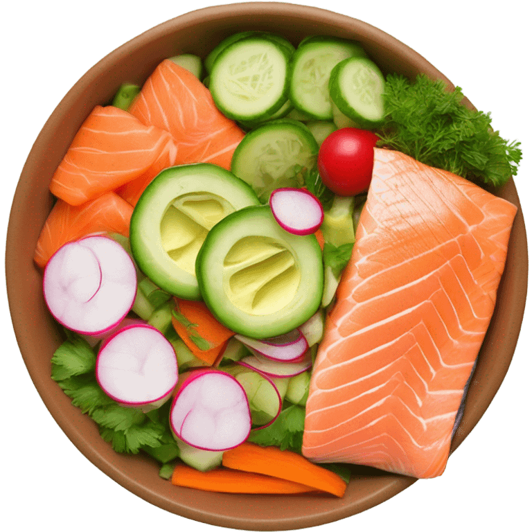 salmon bowl emoji