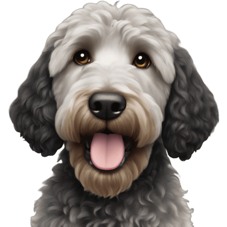 Black goldendoodle  emoji