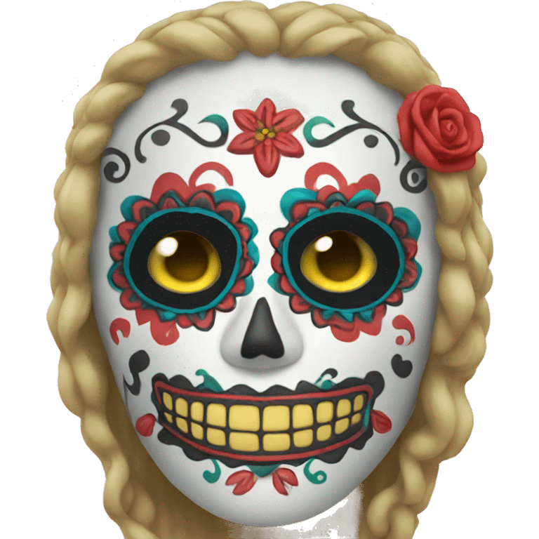 one day of the dead mask emoji