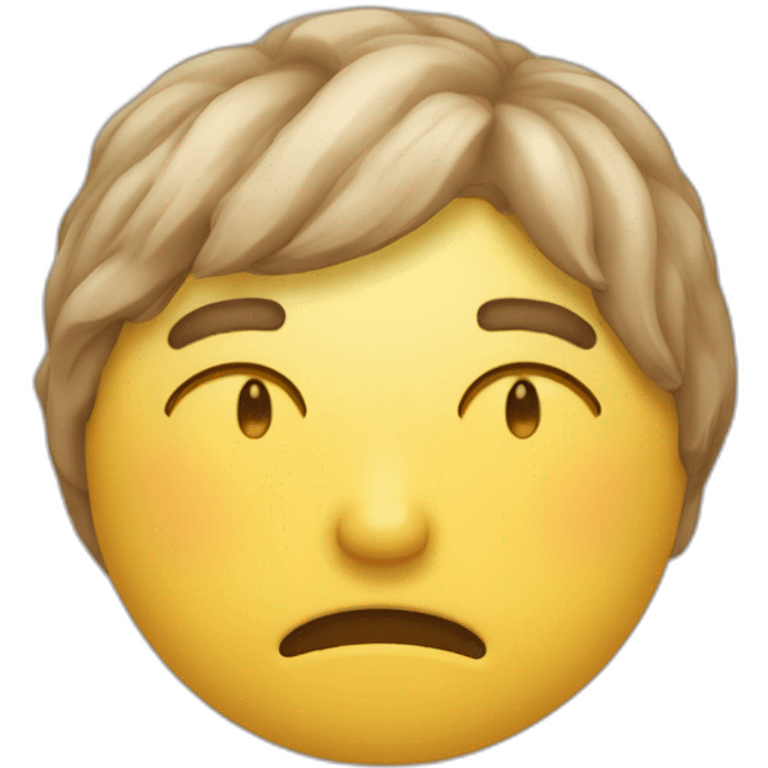 Visage qui pleure et est dégoûté en même temps emoji