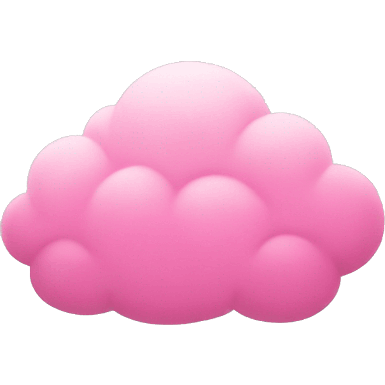 Pink cloud emoji