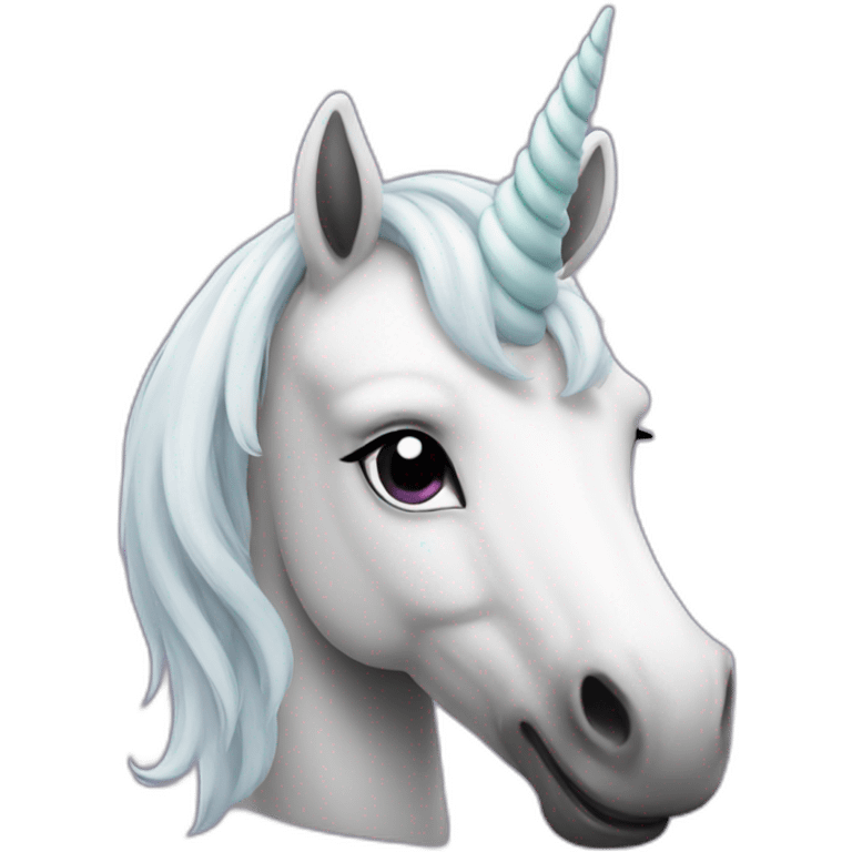 unicorn black emoji