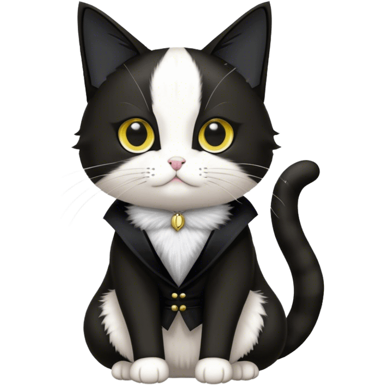 tuxedo cat jedi emoji