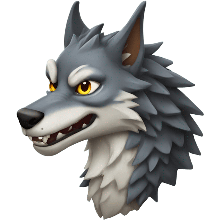 Wolf dragon  emoji