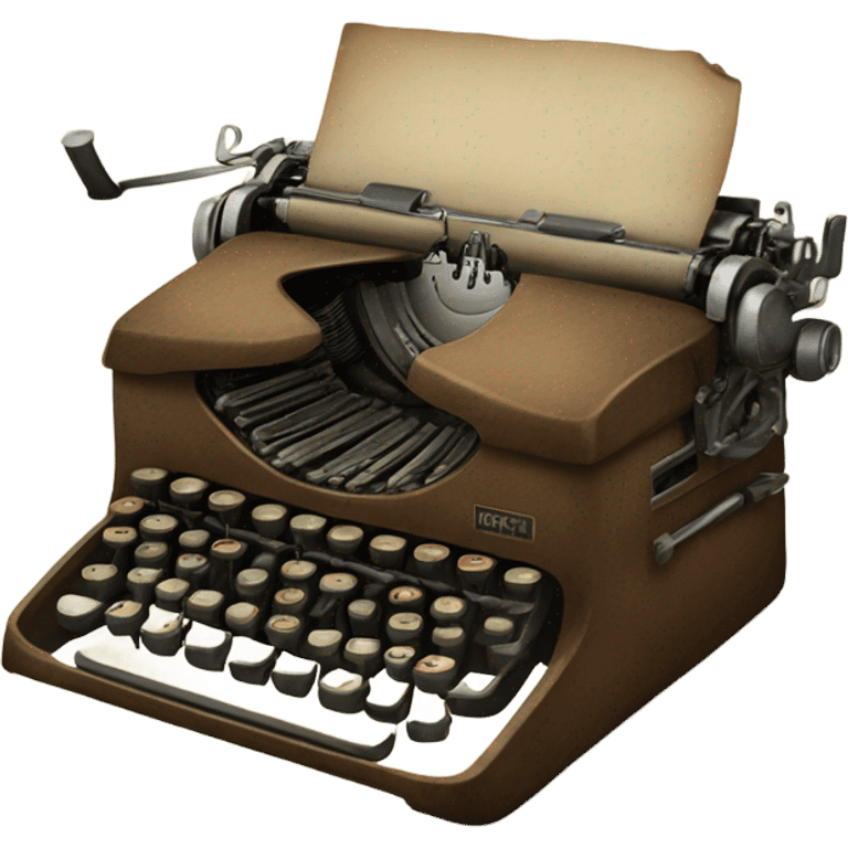 A typewriter marron and old  emoji