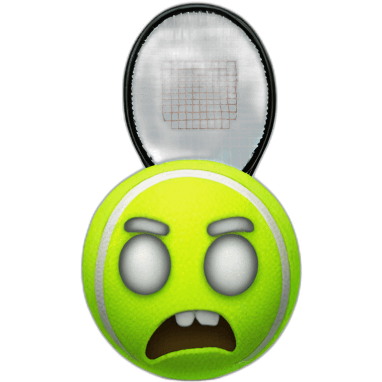 spooky tennis ball emoji