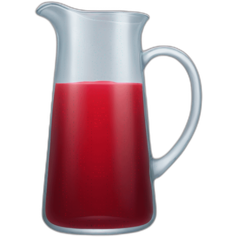 glass pitcher of red juice emoji