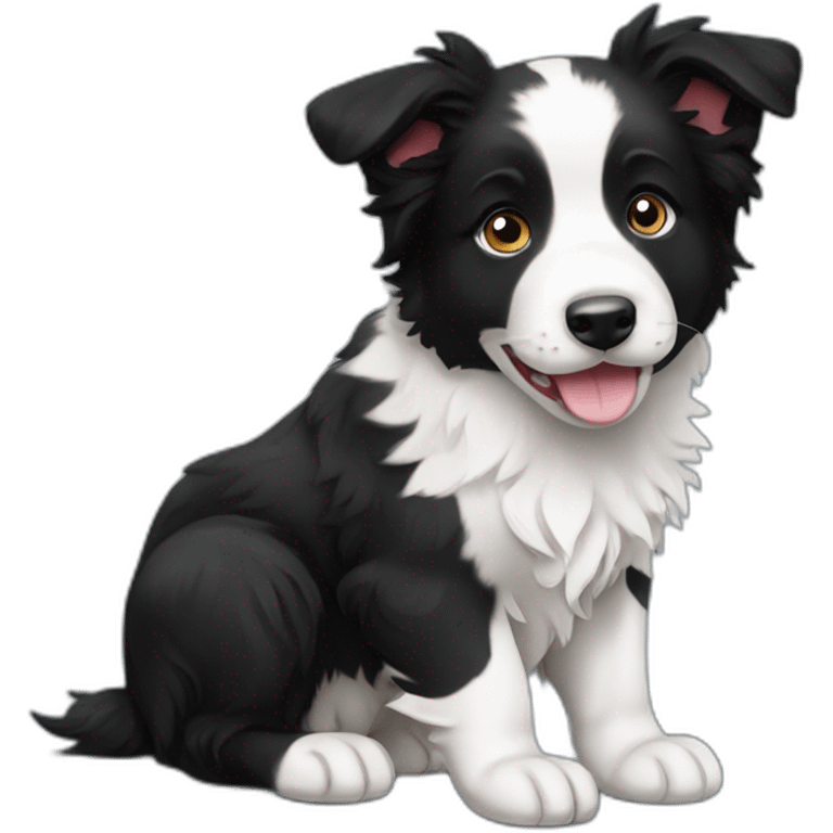 border collie puppy emoji