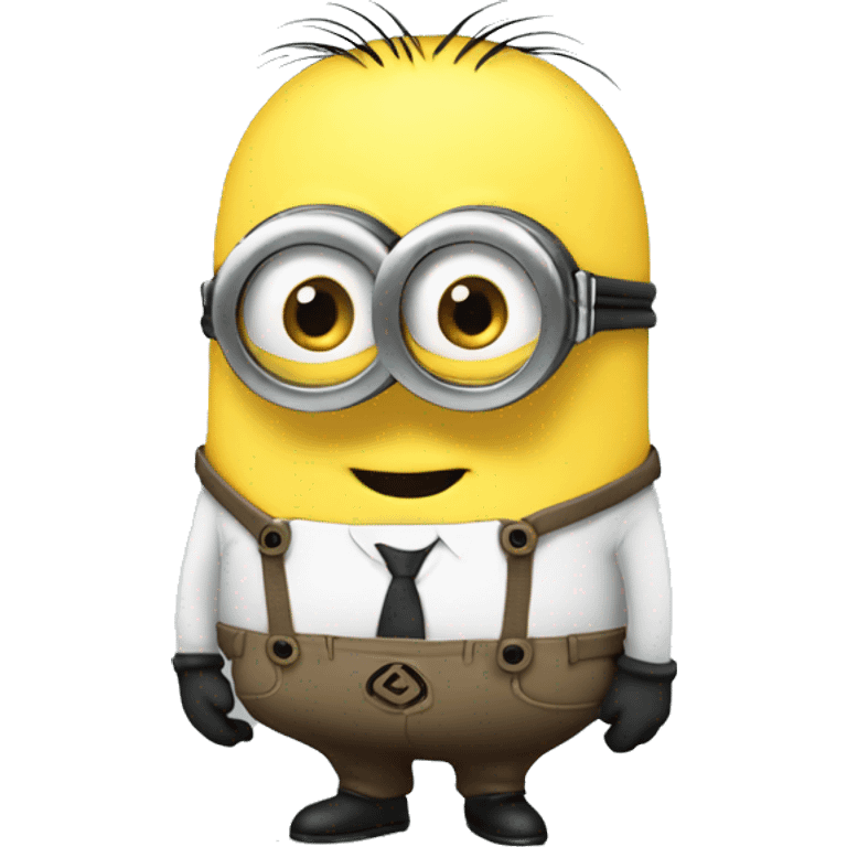 Minion with big bum emoji