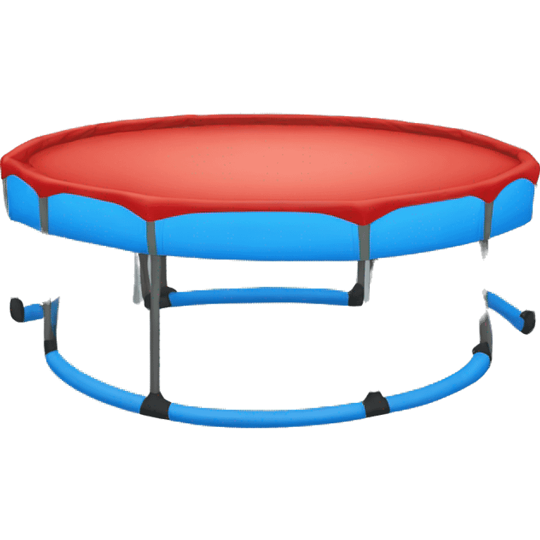 Trampoline blue middle emoji