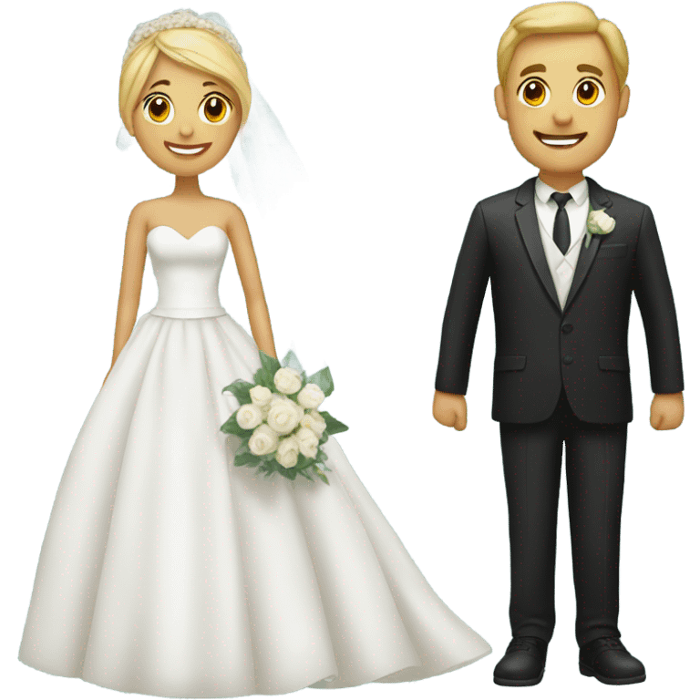 Bride and groom emoji