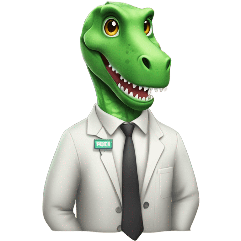 dinosaur clerk emoji