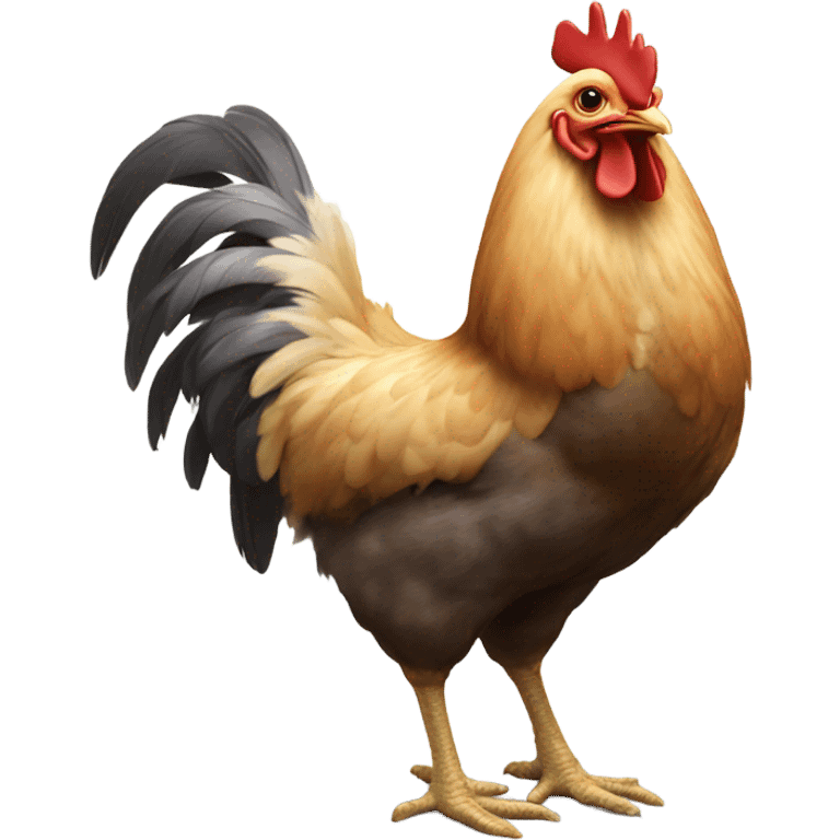 Chicken rear end emoji