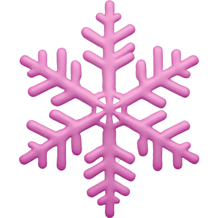 pastel pink snowflake  emoji