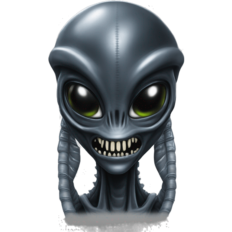  xenomorph alien in love, flirty emoji