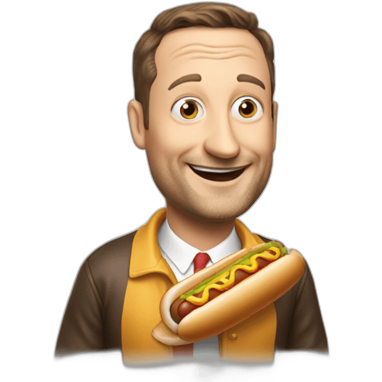 Tim Robinson hot dog emoji