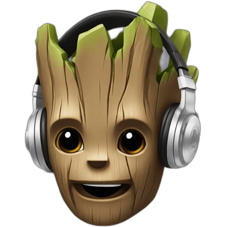 groot headphones emoji