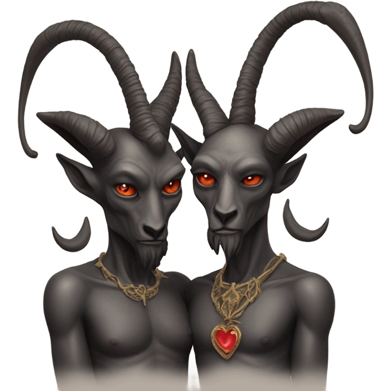 Baphomet and the lovers card emoji