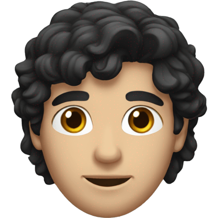 greek guy with long black hair emoji