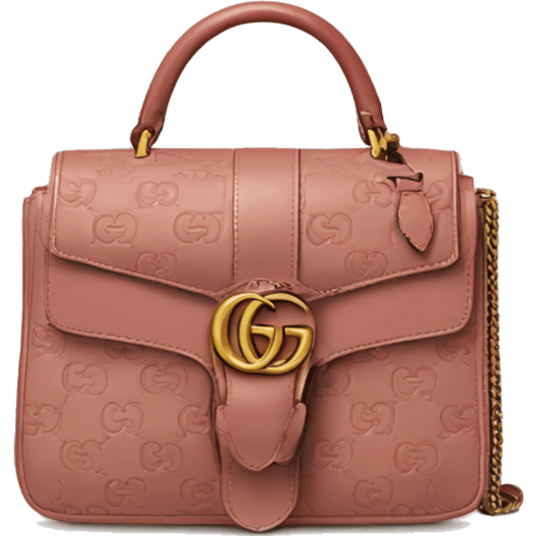 Gucci brand bag emoji