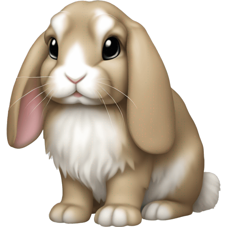 rabbit mini lop emoji