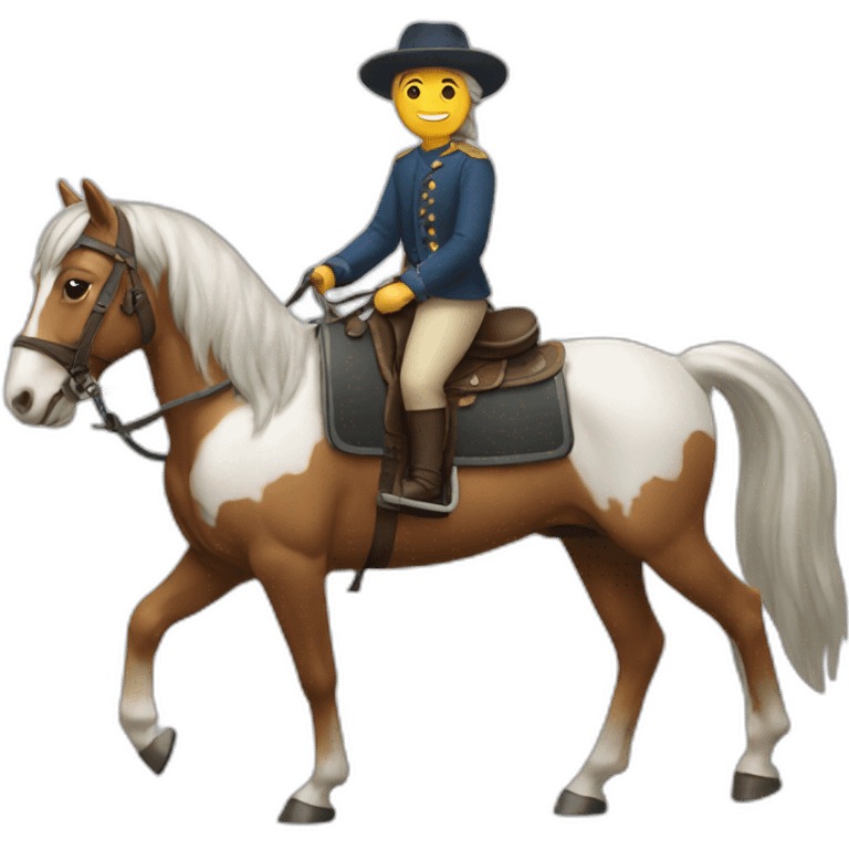 chat sur un cheval emoji