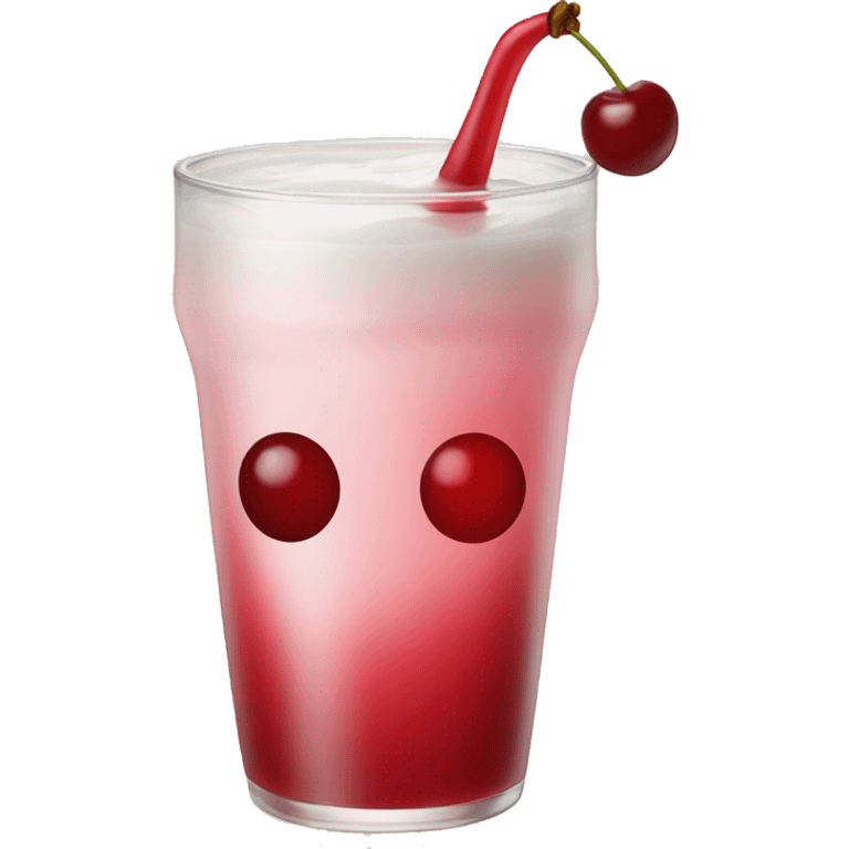 Cherry vanilla drink emoji