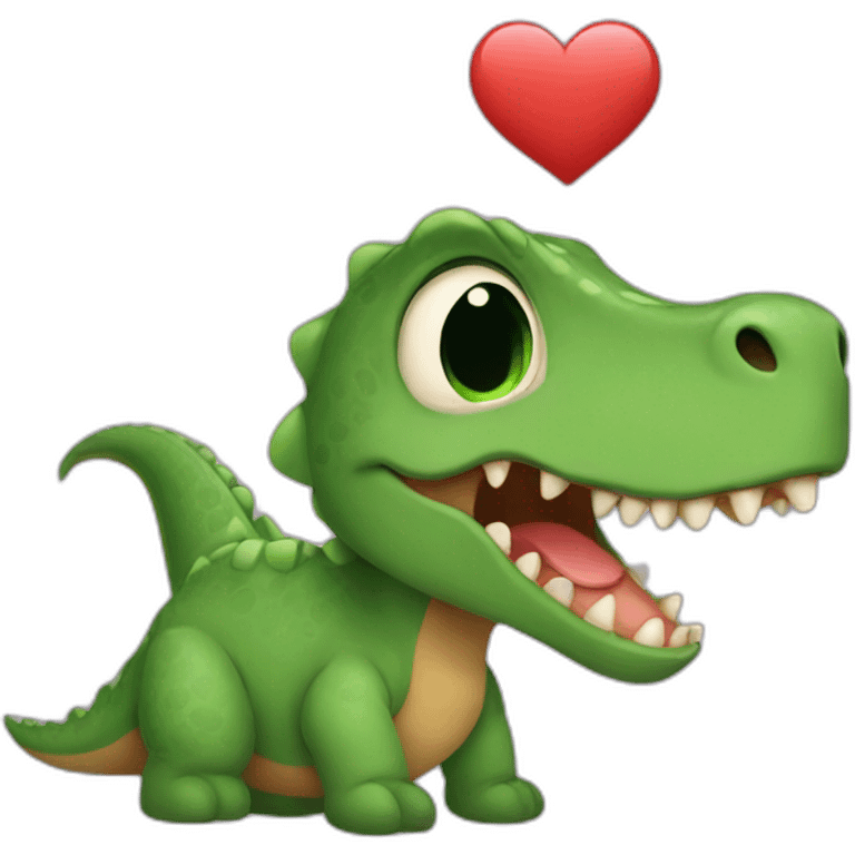 dinosaur love emoji