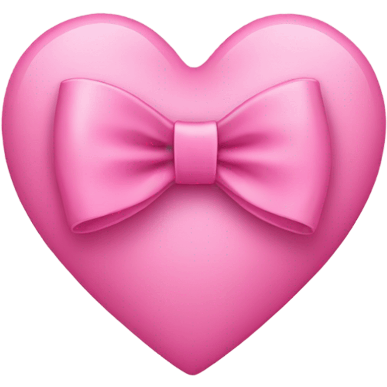 Pink bow heart emoji