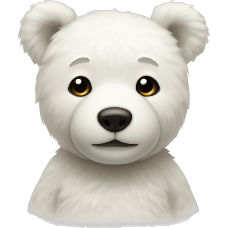 White teddy bear  emoji