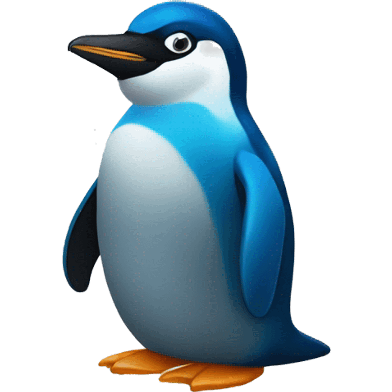 blue pinguin emoji